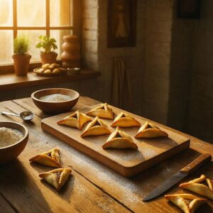 מתכון לאזני המן לאפיה מתווכת עם ילדים בגיל הרך